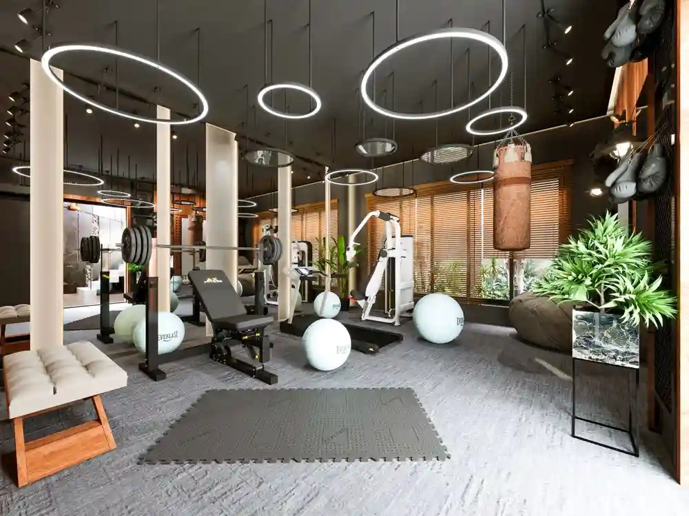 Luxus fitneszterem Budapesten belső tér